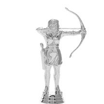 Archer Female Silver Trophy Figure