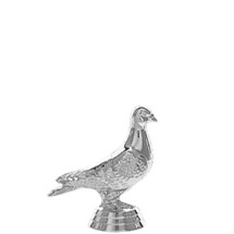 Pigeon Silver Trophy Figure