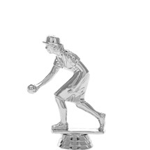 Bocce Female Silver Trophy Figure