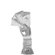 Cribbage Silver Trophy Figure