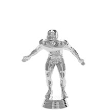 Football Lineman Silver Trophy Figure