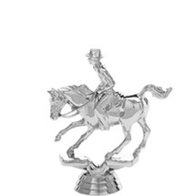 Cutting Horse Silver Trophy Figure