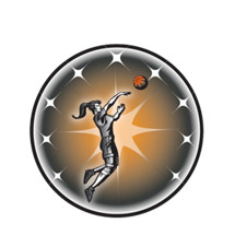 Female Basketball Emblem