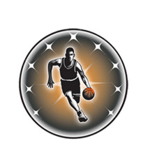 Male Basketball Emblem