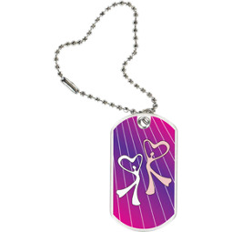 Dance Dog Tag - Dance Sport Tag with Key Chain