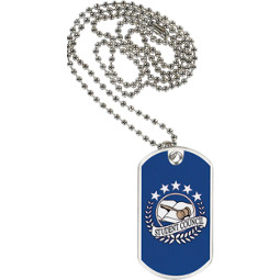 1 1/8 x 2" Student Council Sports Tag with Neck Chain