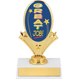 5 3/4" Great Job Oval Riser Trophy 