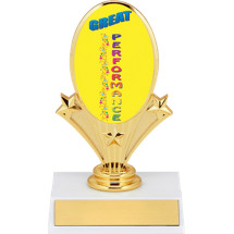 5 3/4" Great Performance Oval Riser Trophy 