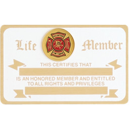 Volunteer Firefighter Membership Card