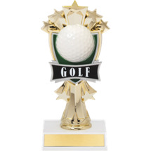 7 1/2" Golf and Stars Trophy