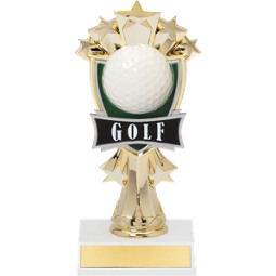 7 1/2" Golf and Stars Trophy