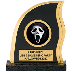 Halloween Scream Trophy - Personalized Halloween Trophy
