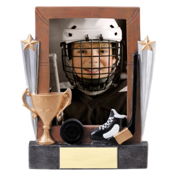 7 1/4" Hockey Full Color Resin Photo Award
