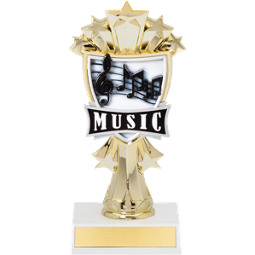 7 1/2" Music Notes and Stars Trophy