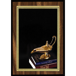 Education Plaque with Lamp of Learning Image