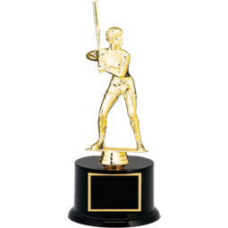 Softball Trophy - Female Softball Batter Figure Trophy