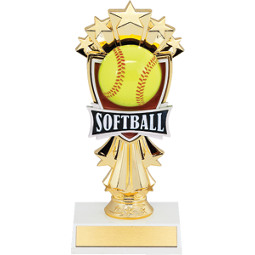 Softball Trophy - Softball and Stars Trophy
