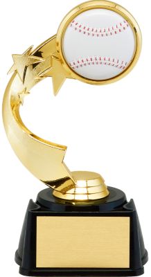 3D Baseball Emblem with Star Riser Trophy | Dinn Trophy