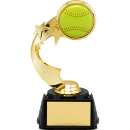 Softball Trophy - 3D Softball Emblem Trophy