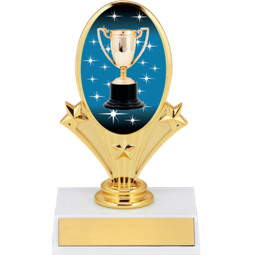 5 3/4" Achievement Trophy Oval Riser Trophy