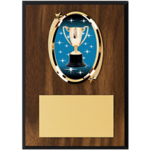 Achievement Plaque - 5 x 7" Oval Emblem Plaque