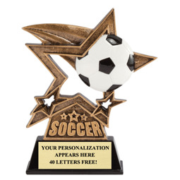 6 1/4" Sport Star Trophy - Soccer