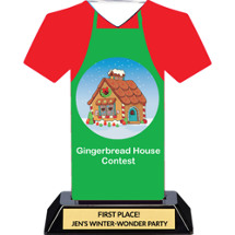 Gingerbread House Competition Trophy - 7 inches