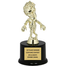 Zombie Trophy with Black Acrylic Trophy Base 