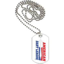 American Dart League Sports Tag with Neck Chain