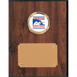 Classic Walnut-Tone Plaque with ADA Emblem