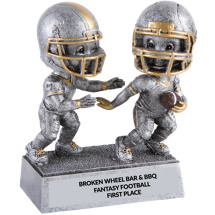 Football Players -Double Bobblehead Trophy