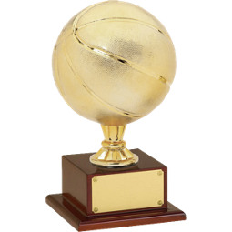 Basketball Trophy - Bright Gold Finish Basketball Trophy