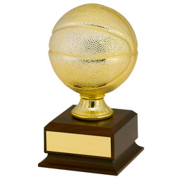Gold Finish Mini Basketball Trophy