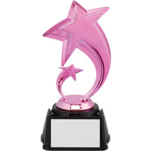 7 1/4" Pink Double Shooting Star Trophy