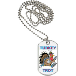 Turkey Trot Sports Tag with Neck Chain