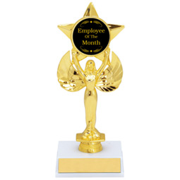 Achievement Star Emblem Trophy | Employee of the Month