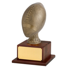 15 1/2" Antique Gold Finish Football Trophy