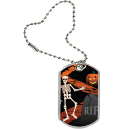 Halloween Tag with Key Chain