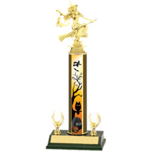 Halloween Trophy - Witch Trophy with Haunted Evening Design - 2 Eagles