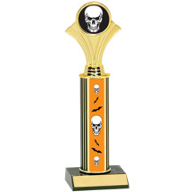 Halloween Trophy - Skull Trophy with Skull Design