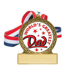 World's Greatest Dad Medal - Father's Day Medal