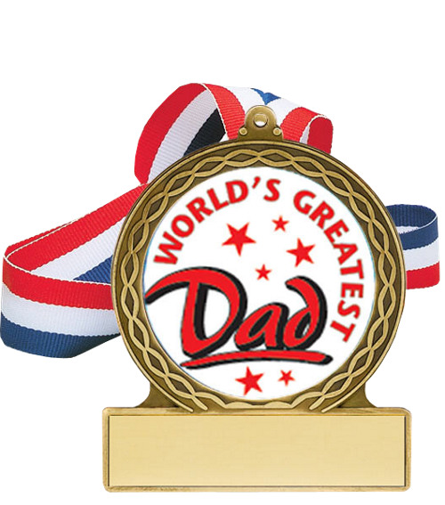 Medal Award Worlds Greatest Dad Medal Award Worlds Greatest Dad