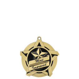 Most Improved Academic Star Medal with Free Neck Ribbon