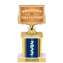March Madness 2022 Trophy with Rectangular Column - 7"
