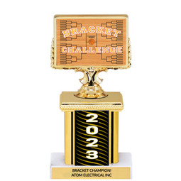 March Madness 2023 Trophy with Rectangular Column - 7"