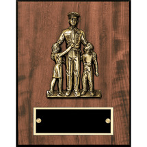 9 x 12" Police Department Protect the Children Plaque