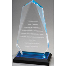 Modern Blue Reflection Acrylic Award