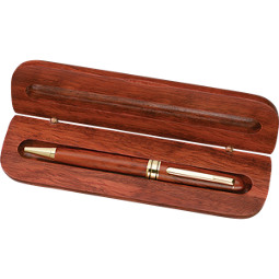 5 1/4" Rosewood & Brass Executive Pen with Box