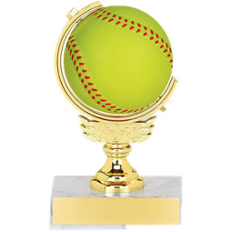 Softball Trophy - Spinning Softball Trophy