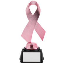 7 1/2"  Pink Ribbon Trophy